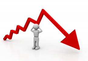 падение показателя