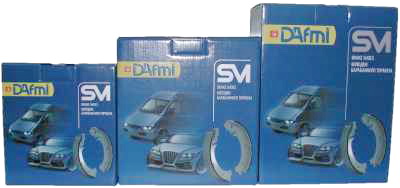 Тормозные колодоки барабанного типа DAfmi SM