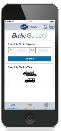 Приложение Brake Guide App от компании HELLA